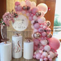 109pcs Balloons Garland Arch Kit Macaron Baby Pink Peach Pastel Rose Gold Birthday Wedding Baby Shower Anniversary Party Decor