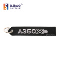 Airbus A350 XWB Black Embroidery Travel Luggage Tag Luggage tag Personal Special Gift for Flight Crew Aviation Lover