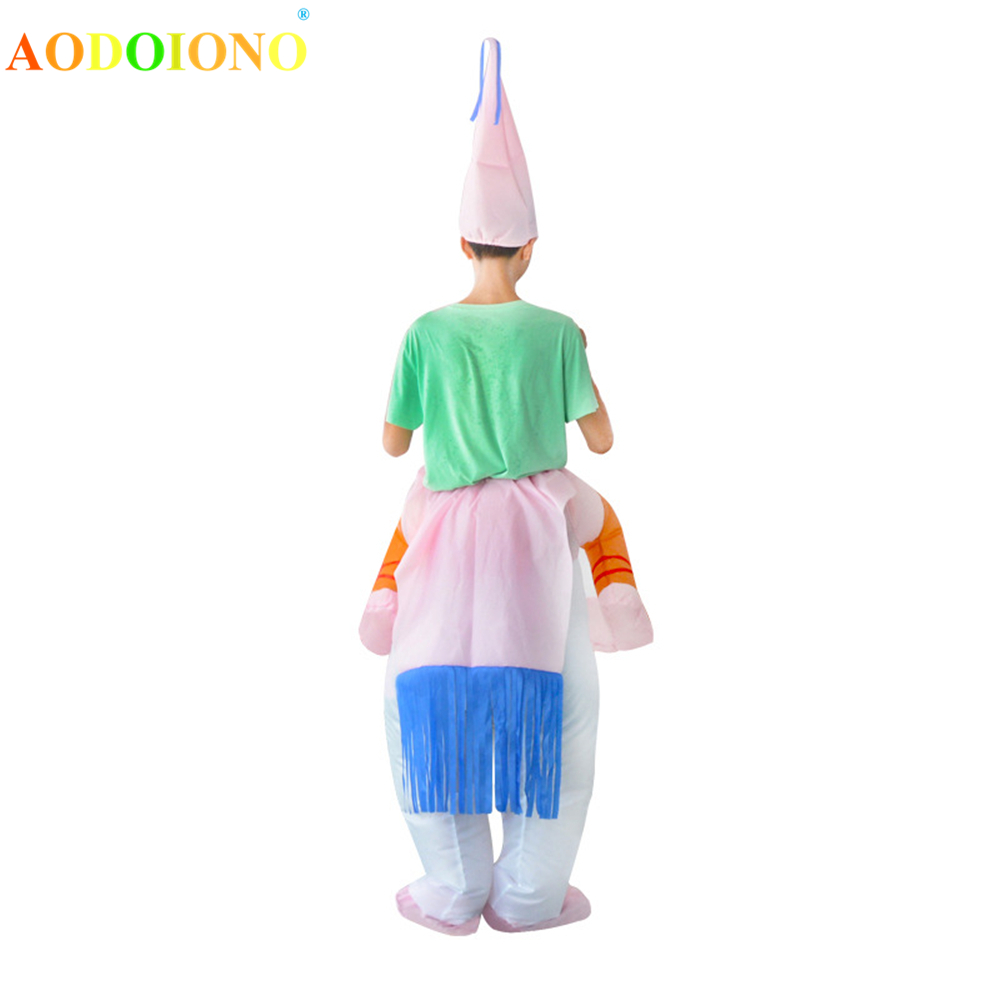 Unicorn Inflatable Kids Costume Ride-on Animal Outfit for Child Cosplay Clothes Party Carnival Blow Up Dragon Toys Fancy Dress