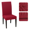 1pc Solid Color Chair Cover Spandex Dining Chairs Stretch Elastic Slipcovers Chair Covers For Kitchen Wedding Banquet Hotel