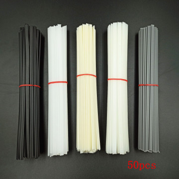 50pcs Plastic Welding Rods Bumper Repair ABS/PP/PVC/PE Welding Sticks Welding Soldering Supplies 20CM