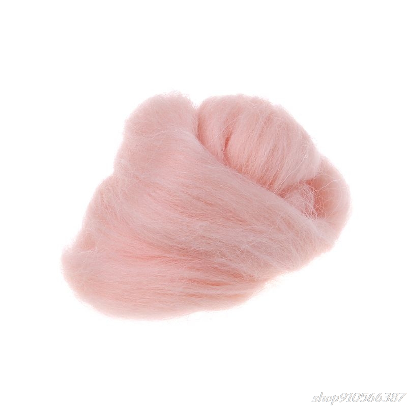 Fashion Wool Corriedale Needlefelting Top Roving Dyed Spinning Wet Felting Fiber O27 20 Dropshipping