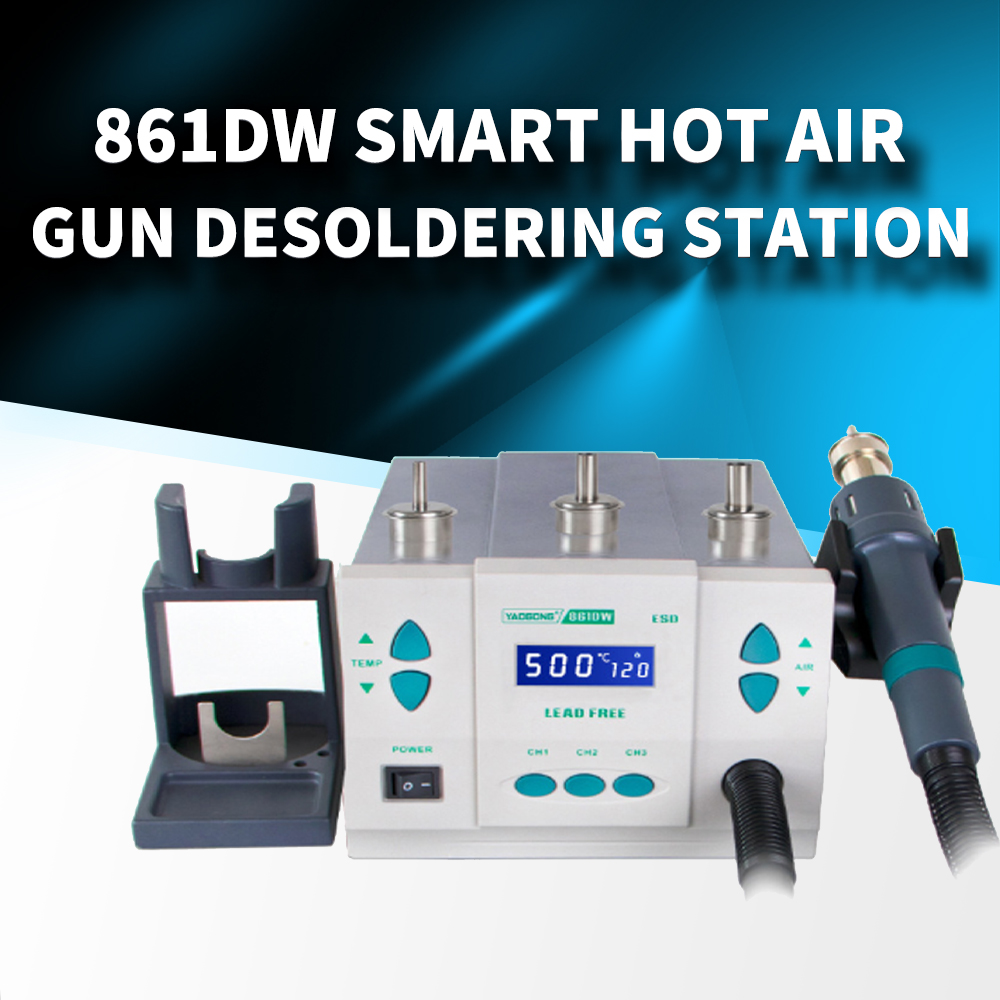 Lead-free Intelligent Hot Air Gun Desoldering Station With High Power 1000W And Large Air Volume YAOGONG 861DW