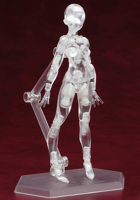 Transparent 13cm sketch drawing cartoon mannequin male/female model plastic massage model with stand free shipping