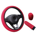 Car Steering Wheel Cover Three-piece Breathable Car Bumper Cover Non-slip Wear-resistant Car Interior Accessories