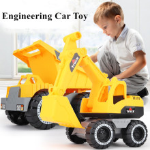 1Pcs Baby Classic Simulation Engineering Car Toy Excavator Model Tractor Toy Dump Truck Model Toy Vehicles Mini Gift for Boy