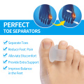 2pcs Soft Silicone Gel Toe Separator Hallux Valgus Bunion Spacers 0verlapping Toes Thumb Corrector Foot Care Tool C1587