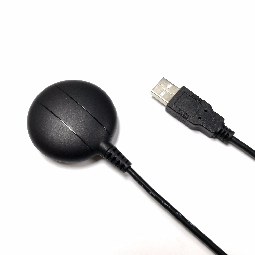 Cable 1.5m USB GPS+ GLONASS receiver module antenna, dual GNSS BDS receiver replace BU353S4,0183NMEA Built in FLASH