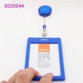 High quality plastic card sleeve ID Badge Case Clear Bank Credit Card Badge Holder Accessories Reels Key Ring Chain Clips