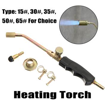 15-65 Heating Torch Propane Butane Gas Flame Blow Plunber Roofing Soldering Guns Flamethrower