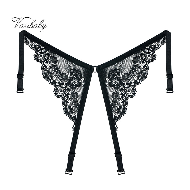 Varsbaby Y-line straps black color intimates accessories floral lace adjustable straps for ladies