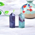 1PC Natural Fluorite Crystal Hexagonal Column Crystal Point Healing Wand Mineral Crystal Home Decoration Stone DIY Gift 5-6cm