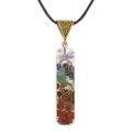 7 Chakra Hanging jewelry Decoration sets Pendant bracelet pyramid Crystal Windows Car acessories Good Lock Home Decorations Reik