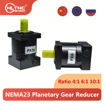 NEMA 23 24 Low Noise Ratio 3 4 5 6 8 10 16 20 24 30 36 40 50 60 Planetary Gear Reducer Gearbox for Stepper Motor