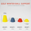 4Pcs/Set Different Heights Golf Tees Golf Winter Rubber Tee with Rope Golf Ball Holder