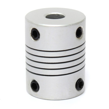 New Durable 1pc 6mm x 8mm Aluminum Flexible Shaft Coupling OD19mm x L25mm CNC Stepper Motor Coupler Connector