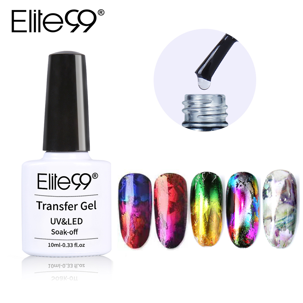 Elite99 Nail Foil Adhesive Glue Star Sky Sticker Transfer Gel Polish Clear UV Gel Polish Nail Art For Nail Foil Transfer Sticker