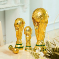 Home Decoration Simulation Football Award Trophy Model World Hercules Cup Statue Resin Crafts Boy Birthday Gift Bookcase Decors