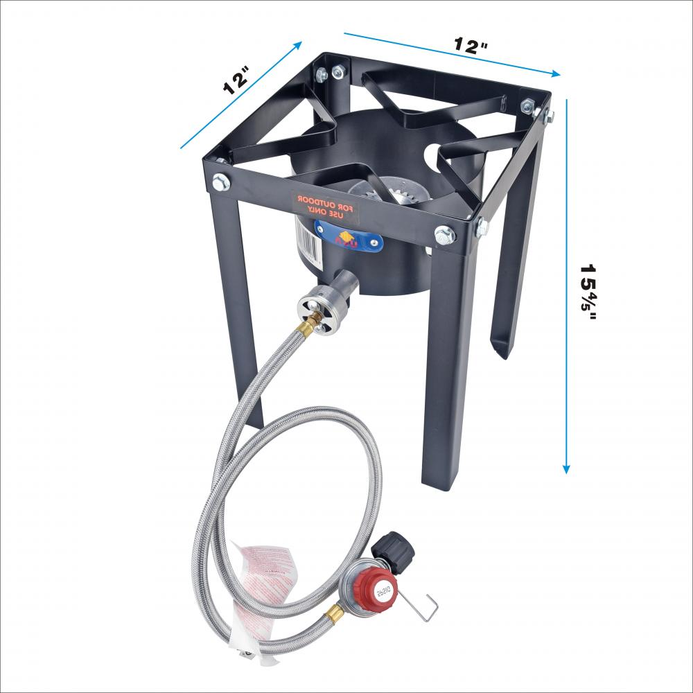37000BTU Camping Outdoor Burner Stove Gas Cooking Cooker