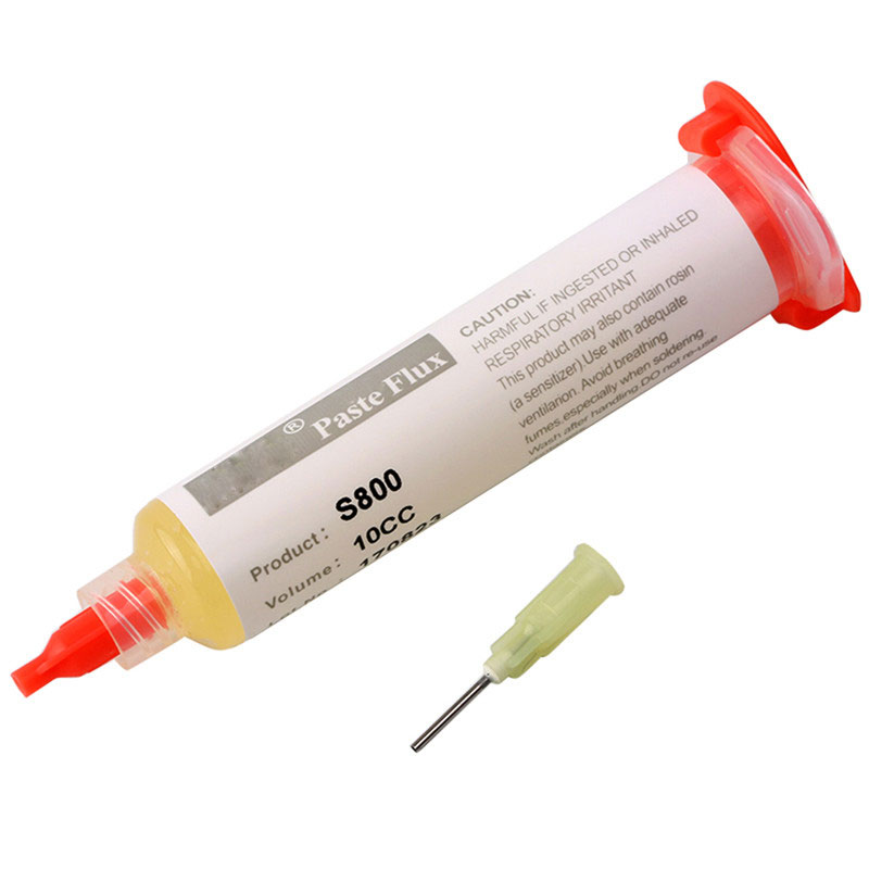 1Pc JImbon S800 10CC Solder Paste Flux Soldering Paste With 1pc Needle For Soldering SMD BGA Dispensing Welding Flux