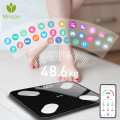 Bluetooth Body Fat Scale Smart BMI Scale LED Digital Bathroom Wireless Weight Scale Balance Body Composition Analyzer APP