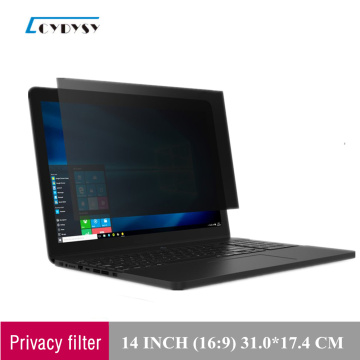 LG 14 inch Privacy Screen Filter Screens Anti-Glare Protective film for 16:9 Widescreen Laptop 31.0*17.4CM