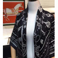2020 new arrival autumn winter key design 140*140 cm animal scarf 65% cashmere 35% silk scarf wrap for women lady girl