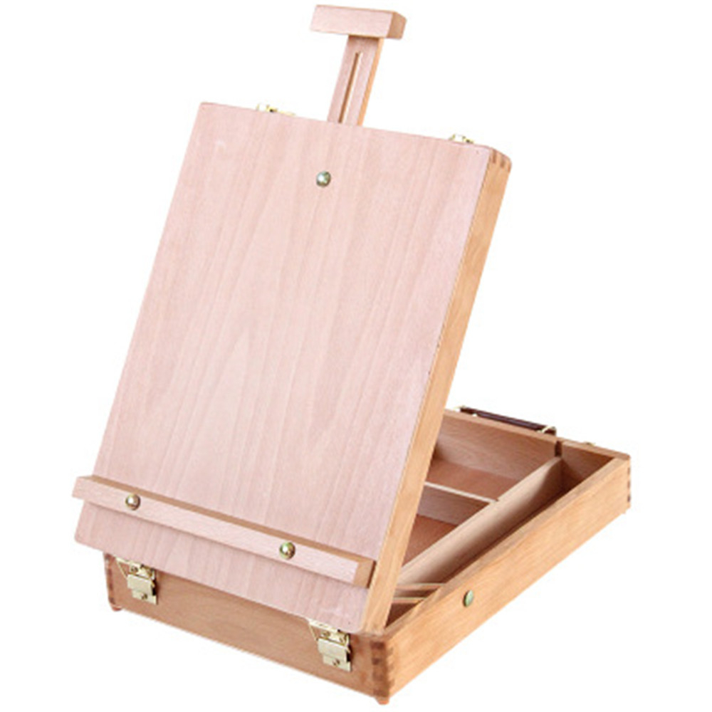 HUACAN Easel Multifunctional Painting Artist Easel Art Drawing Paint Supply Wood Table Retractable Box Board Accessories