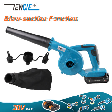 20V Max Cordless Handheld Air Leaf Blower with Blow-suction Function Multi-Use Portable Work Household Cleaning Inflatable Blow