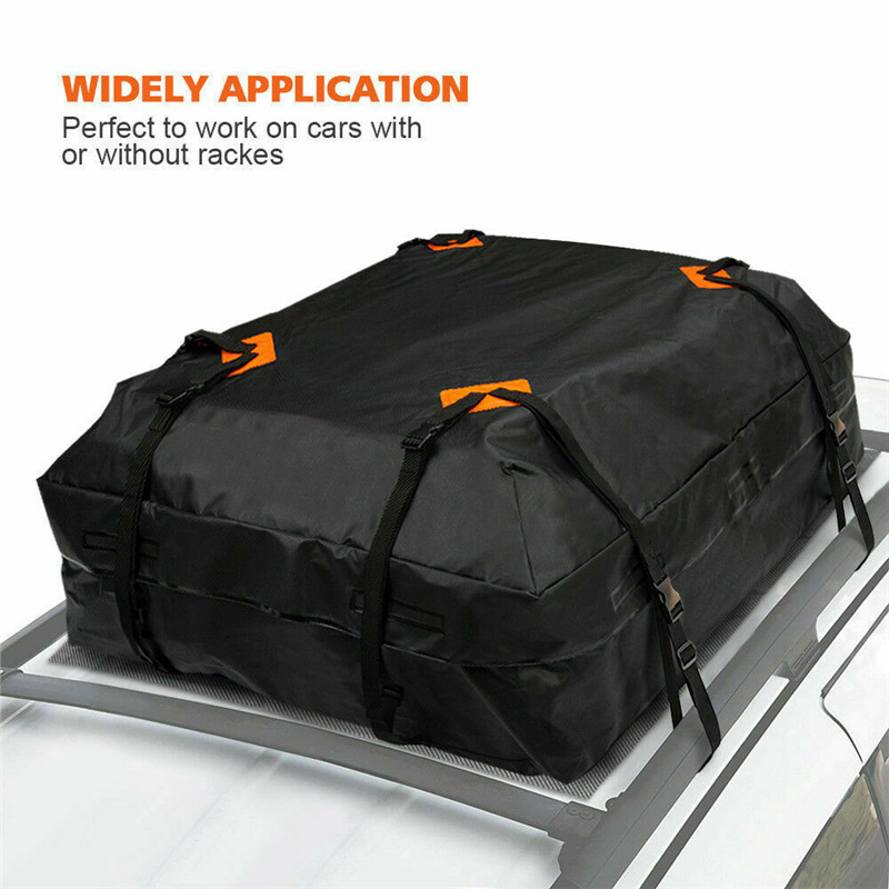 112X87X44cm Waterproof Car Cargo Roof Bag Waterproof Rooftop Luggage Carrier Black Storage Travel Waterproof SUV Van for Cars
