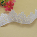 3.5cm white 100% cotton embroidery lace french lace ribbon fabric guipure diy trims warp knitting sewing Accessories#3267