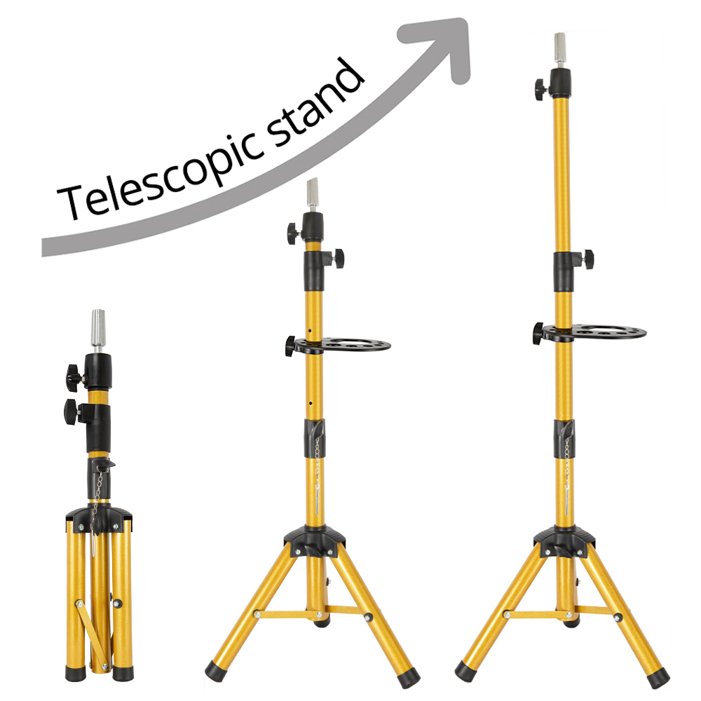 Golden Wig Tripod With Tray 9
