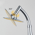 SHAI Rotate 360 Degree ABS Chrome Bathroom Rainfall Shower Head Water Saving Extension Arm Hand Held Shower Head With Hose