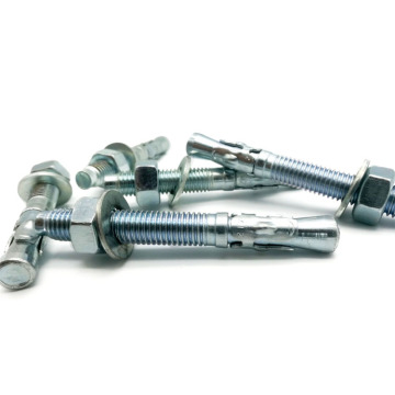 Galvanized expansion screw wedge anchor