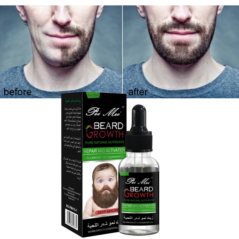 New Pro Pure Natural Beard Growth Essential Oil Gentle Nourishing Beard Care Moustache Beard Oil