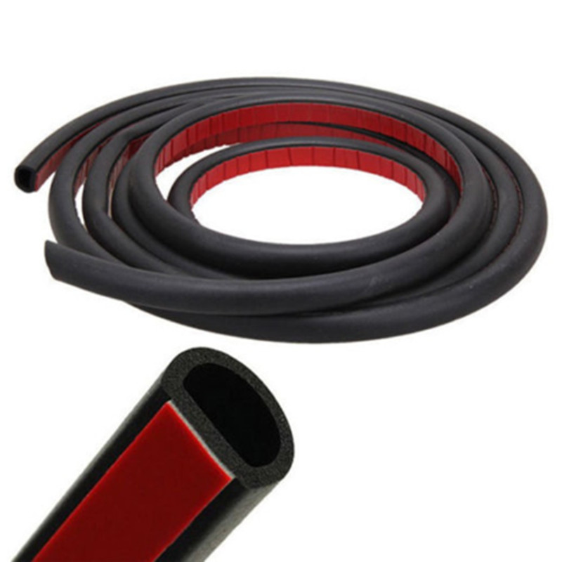 Big D 14*12mm Universal Weather Strip Car Sound Insulation Sealing Rubber Strip Anti Noise Rubber Tape Car Door Seal