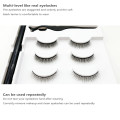 3 Pairs Natural Cilius False Magnetic Eyelashes Lashes Long Makeup 3D Mink Lashes Extension Eyelash Magnetic Eyelashes TSLM2