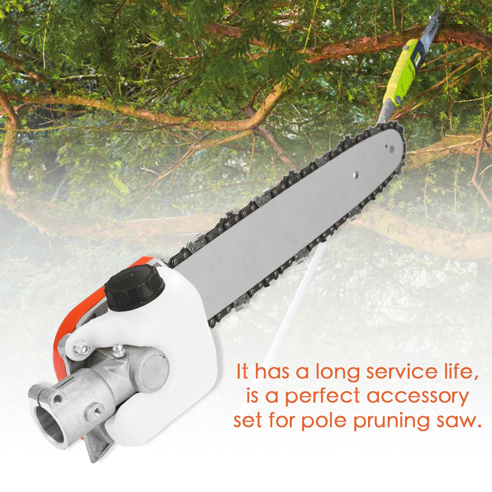 7/9teeth Chainsaw Gear Gearbox + Guide Plate + Chain Set Multifunctional Pole Pruning Saw Universal Accessories Woodworking Tool
