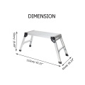 Aluminum Alloy Platform Step Up Stool Step Ladders Non-Slip Folding Work Bench Drywall Ladder Warehouse Home Construction Tools