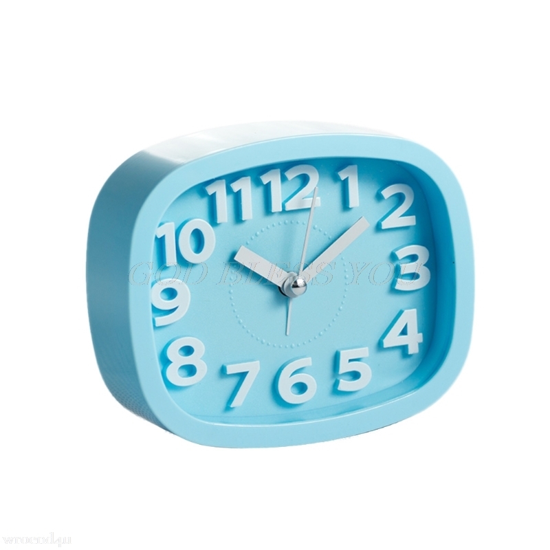 Candy Color Alarm Clock Kids Students Bedroom Desk Table Clock Living Room Home Decoration Drop Shipping
