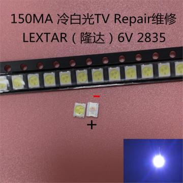 500PCS Original LEXTAR 2835 3528 1210 6V 2W SMD LED For Repair TV Backlight Cold white LCD Backlight LED
