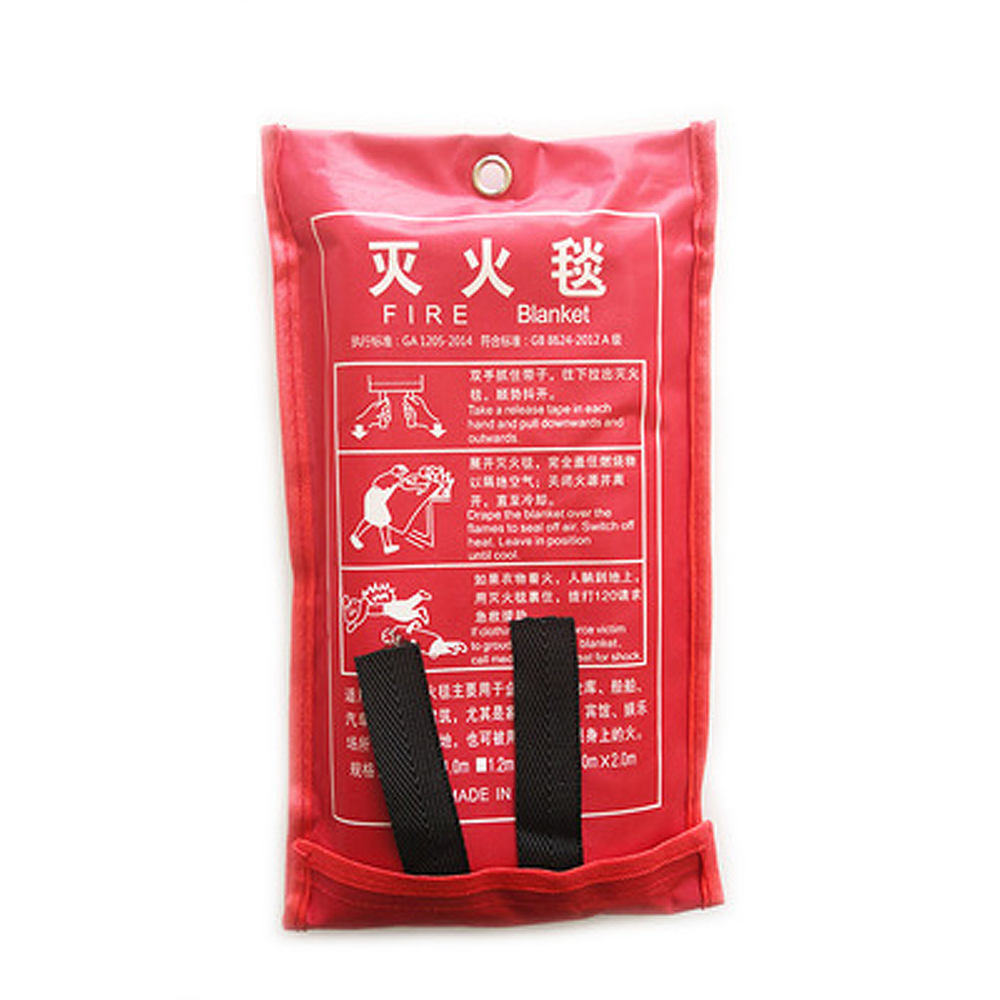 2mx2m Fiberglass Fire Blanket Fire Flame Retardant Emergency Survival Fire Shelter Safety Cover Fire Extinguisher