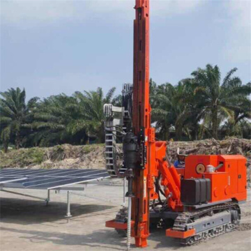 Customized carbon express pile driver with Crawler mounted solar Sliding