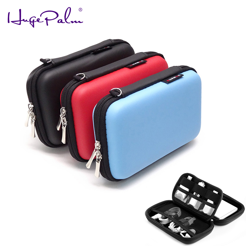 Portable Protective Storage Bag Hard Drive Bag for 2.5" HDD Enclosure hard disk case power bank SD/TF card usb cable earphone