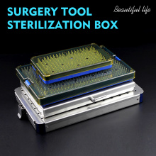 Surgical Autoclavable box Surgery tool Autoclave ophthalmic microinstruments HTHP Silicone pad Disinfection box instrument