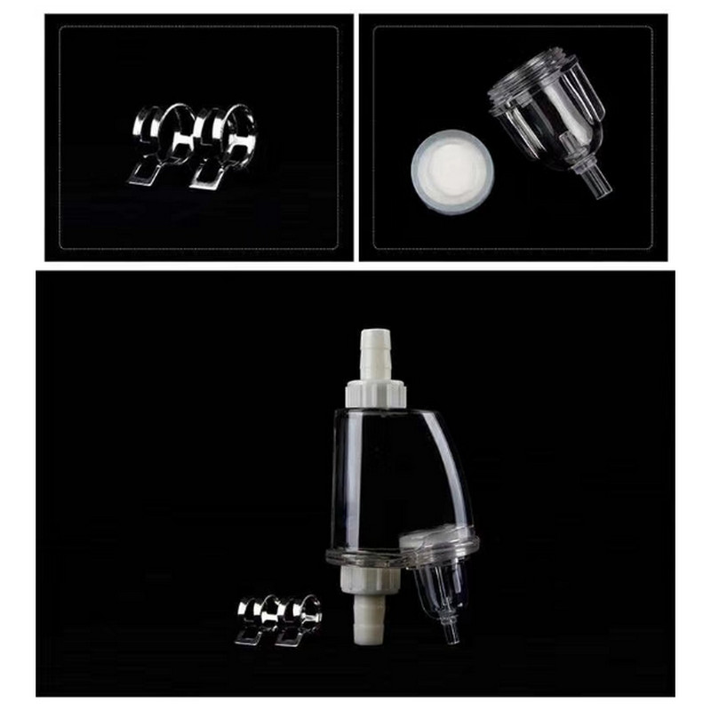 Grain Refining CO2 Atomizer External Transparent Diffuser Reactor Aquarium Water Plant Fish Tank Landscape Aquatic Low Pressure