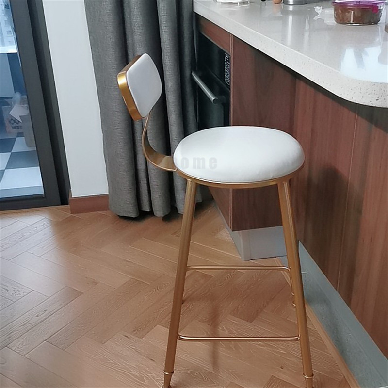 Modern Chair Light Luxury Ins Bar Chair Bar Stools Leisure Chair Minimalist Bar Stool Backrest High Stool Dresser Table Chairs