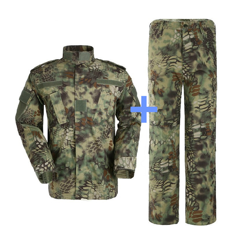 New German Flecktarn Military Uniform Camouflage Suit Paintball Army Fatigues Clothing Combat Pants + Tactical Shirt