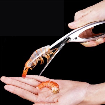 Shrimp Peeler Kitchen Seafood Gadgets Shelling Practical 304 Stainless Steel Open Shrimp Machine Peeling Pliers Artifact