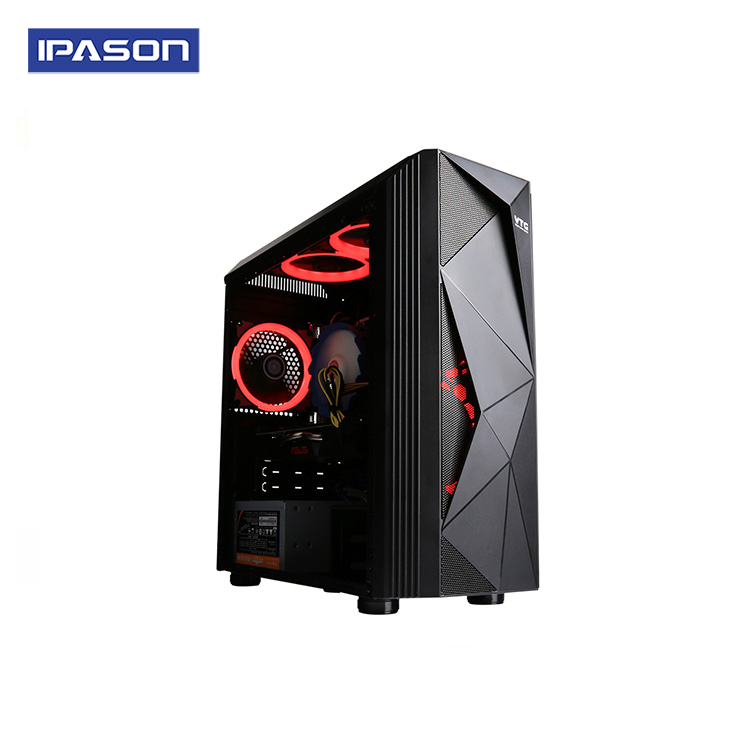 6-Сore Intel Gaming PC IPASON P7 Power 8th Gen i7 9700 DDR4 8G/16G RAM/GTX1660 6G/1T+120G Barebone Windows10 Desktop Computer